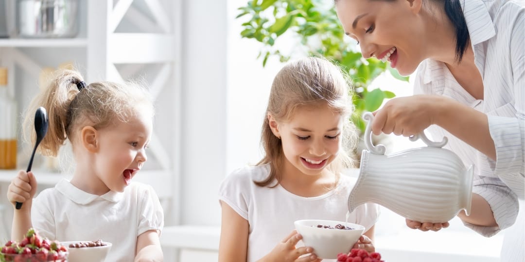 Breakfast and baby food